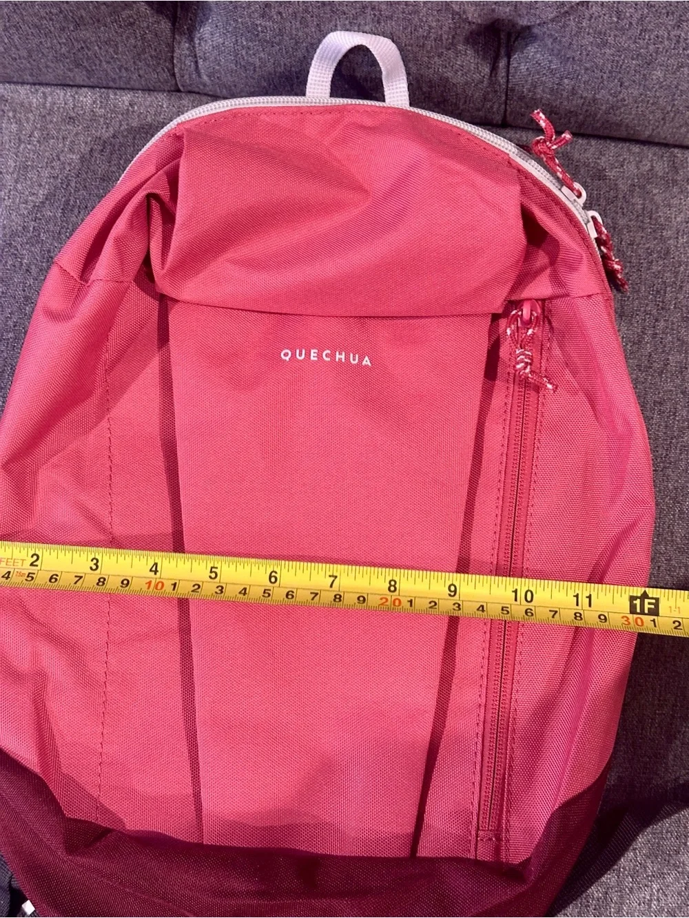 NEW Decathlon Quechua 10L Hiking Backpack Daypack Coral Pink & Maroon Small